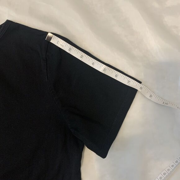 Nursing Queen Breast Feeding Top Short Sleeve Black Size Small Double Zippers - Picture 8 of 10